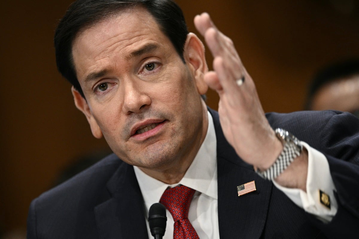 El secretario de Estado de Estados Unidos, Marco Rubio, testifica durante una audiencia en el Capitolio en Washington, DC, el 2 de junio de 2026. (Brendan SMIALOWSKI / AFP)