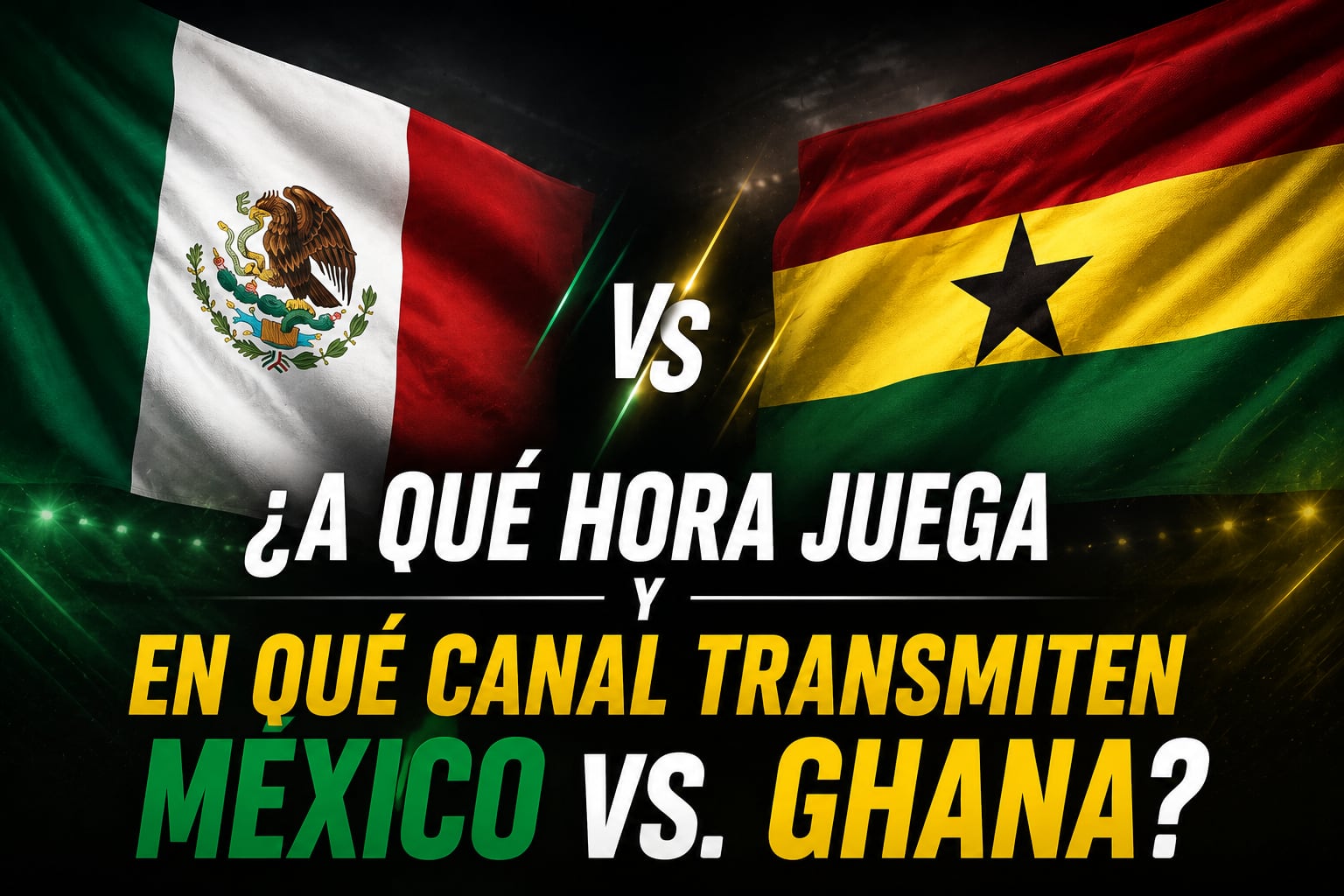 México vs. Ghana se enfrentan a pocas semanas del inicio del Mundial 2026 (Imagen hecha por MAG con apoyo de la IA Chat GPT)