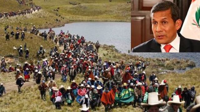 Los vaivenes y las contradicciones de Ollanta Humala sobre Conga durante tres años