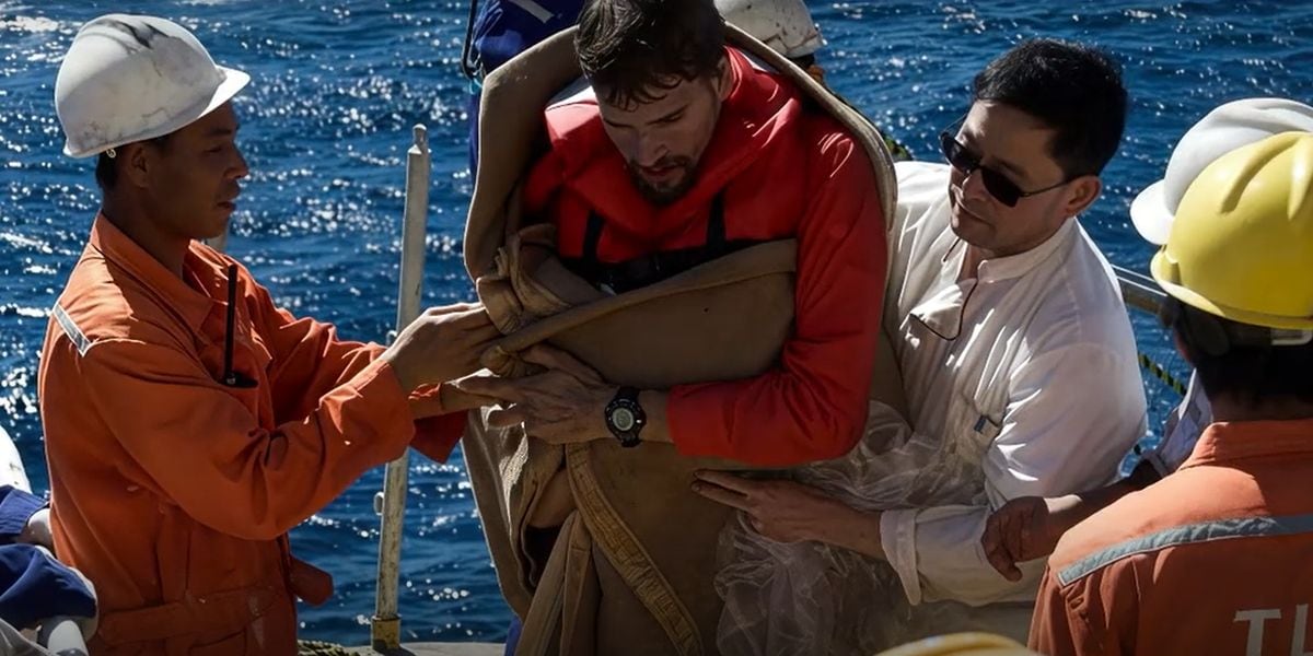 El momento en el que encuentran a Nathan en altamar (Foto: Wired Studios)