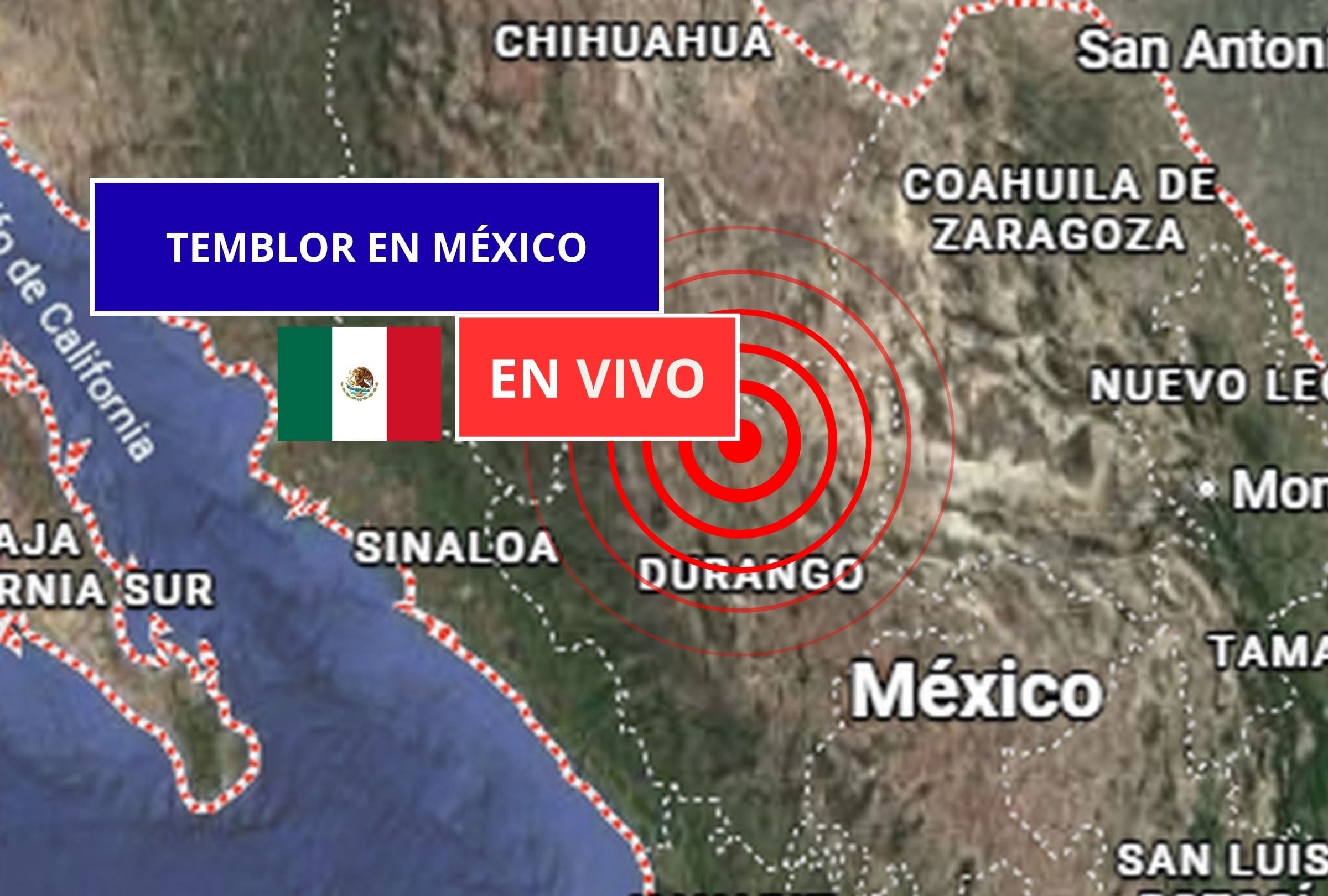 Sigue el reporte oficial del Servicio Sismológico Nacional (SSN) sobre los últimos temblores registrados en México hoy, jueves 17 de septiembre de 2026. (Imagen creada con foto de Google Maps para Gestión Mix)