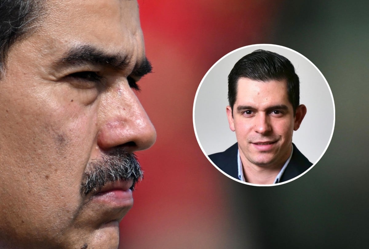 Nicolás Maduro protagonizó un momento de tensión tras ser increpado al finalizar la audiencia en Manhattan. | Crédito: Juan BARRETO / AFP / Facebook Pedro Rojas