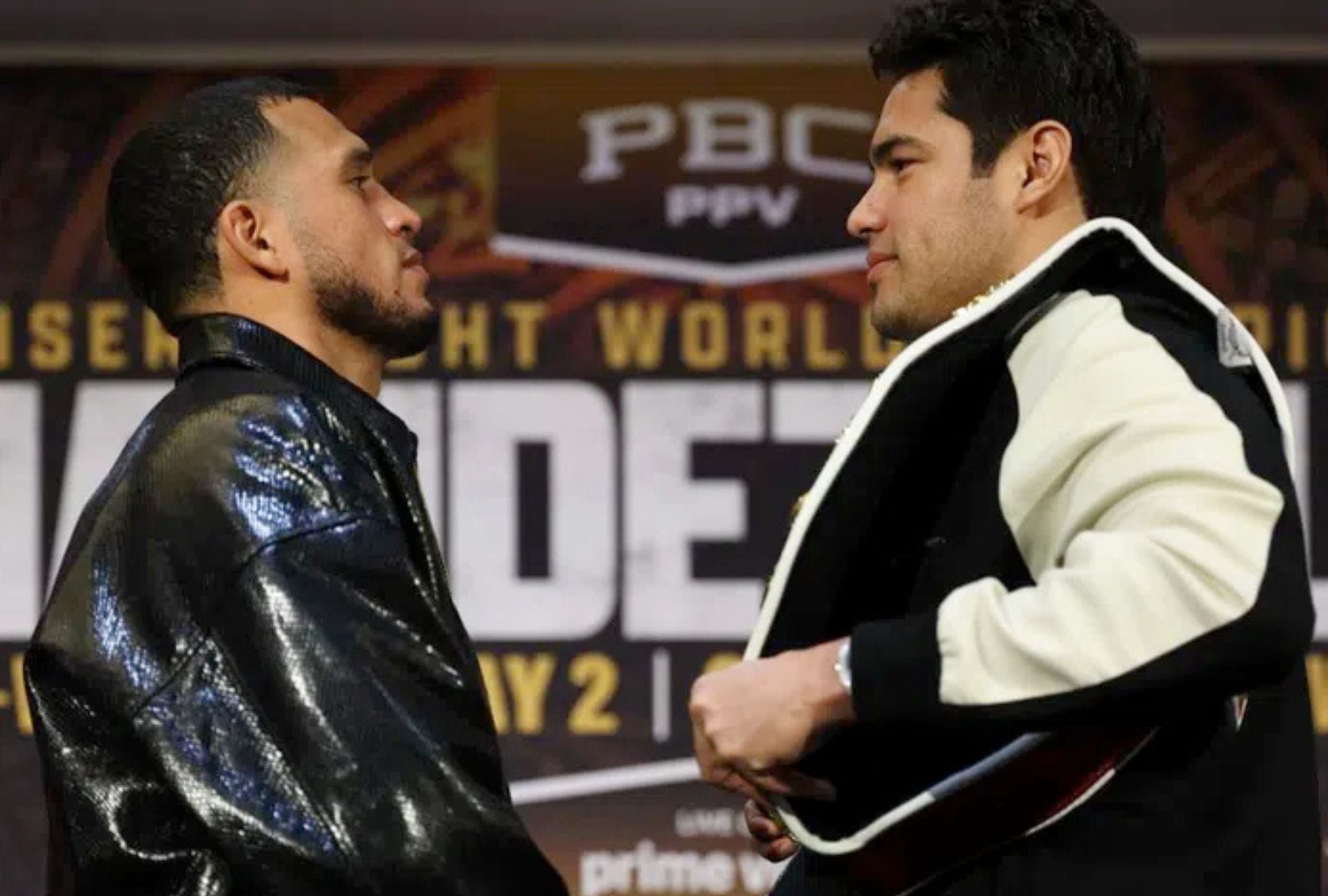 David Benavidez se enfrentará a Gilberto "Zurdo" Ramírez el próximo sábado 2 de mayo por los títulos mundiales de peso crucero de la OMB y la AMB. (Foto: X @GoldenBoyBoxing)