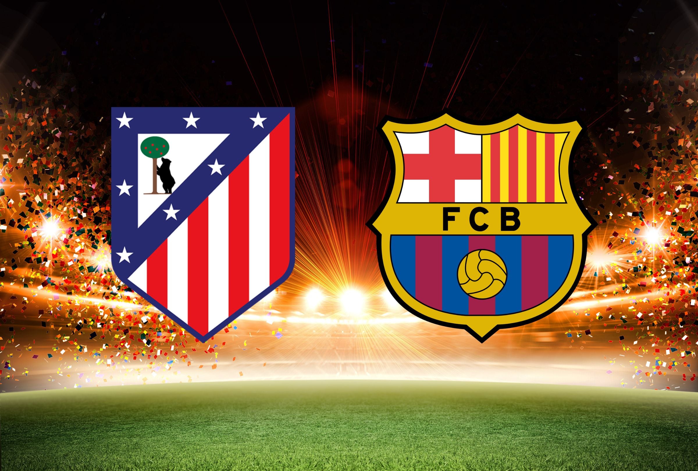 En esta nota encontrarás la información necesaria para que puedas ver el Atlético de Madrid - FC Barcelona EN VIVO por la Copa del Rey 2026. (Foto: Composición Gestión Mix)