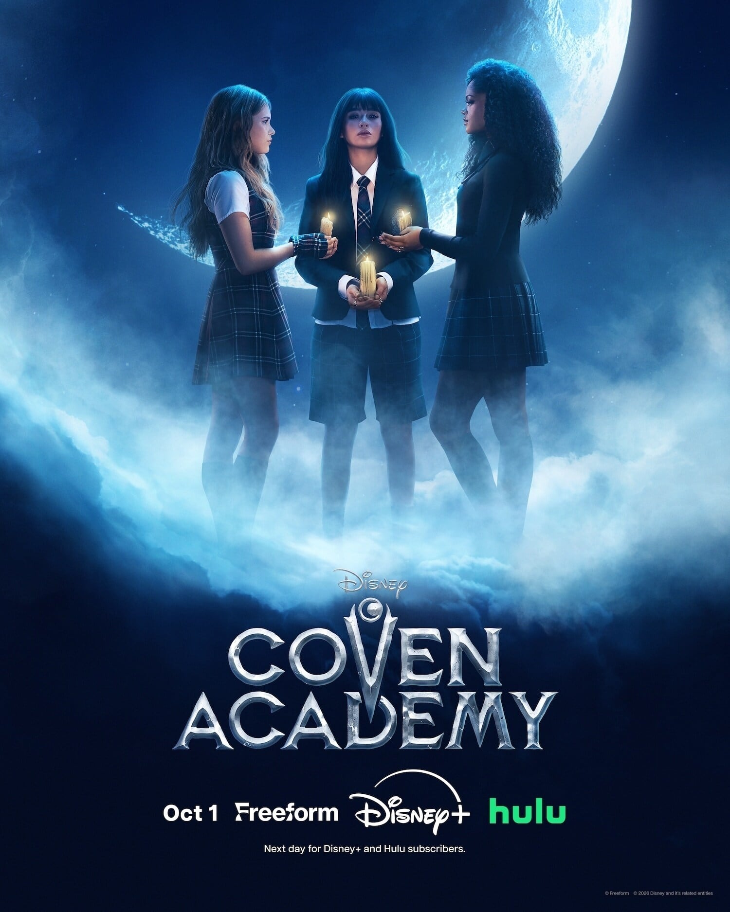 El póster de "Coven Academy", serie que explora géneros como la comedia, la intriga y la fantasía a lo largo de su trama (Foto: Chorus Boy / Disney Branded Television)