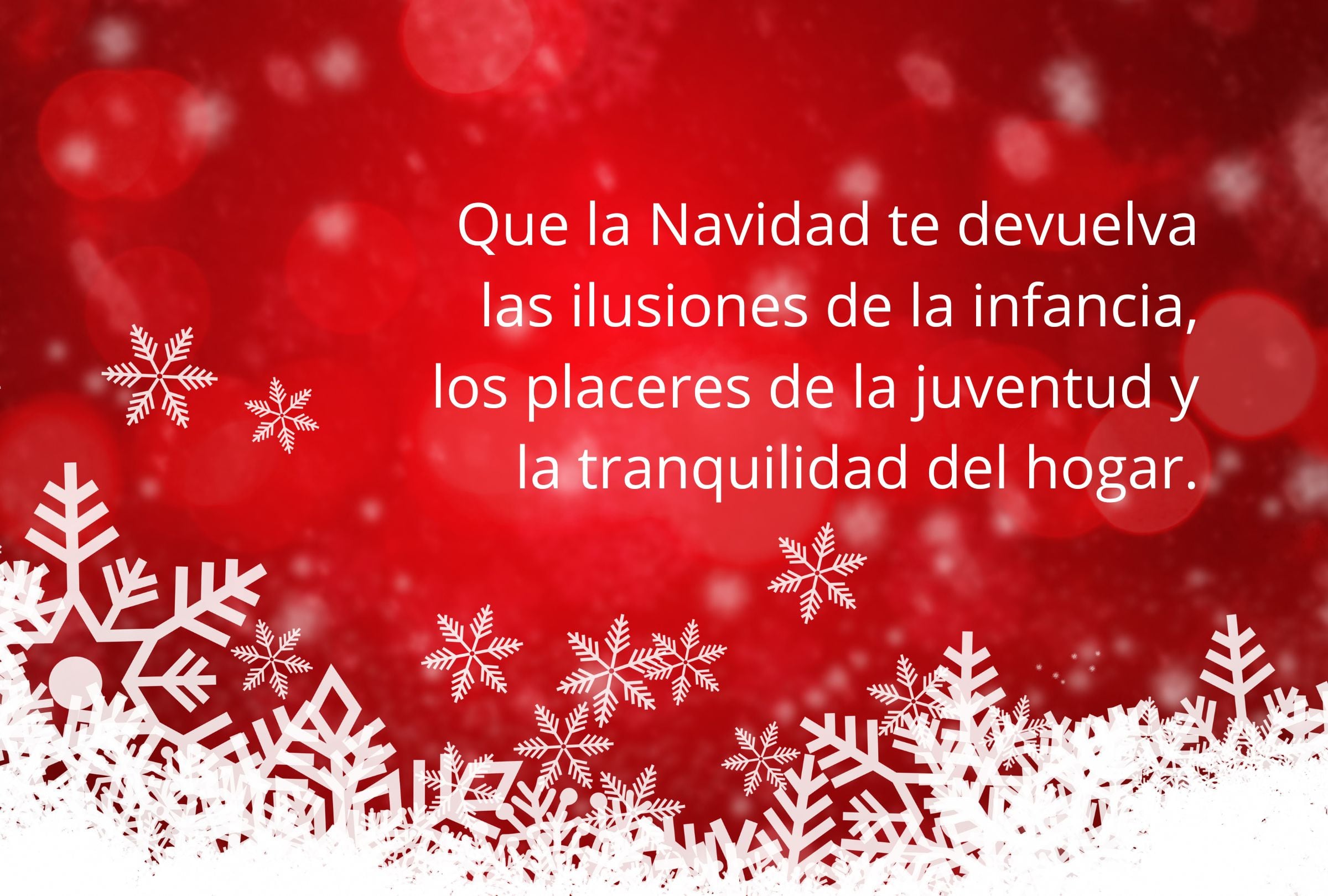 Que la Navidad te devuelva las ilusiones de la infancia, los placeres de la juventud y la tranquilidad del hogar. (Foto: Composición Gestión Mix)