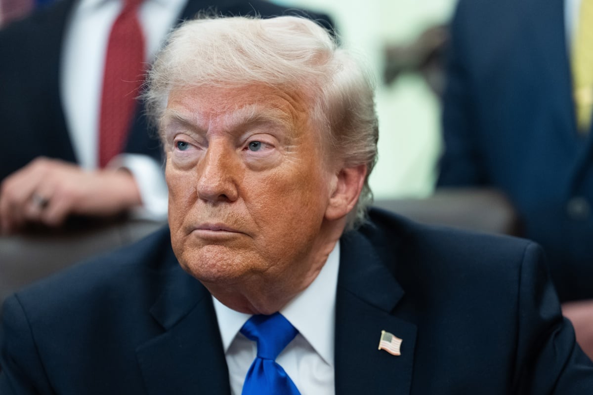 Trump comenzó a hablar de la opositora venezolana sin haber sido consultado específicamente por ella. (EFE/EPA/AARON SCHWARTZ)