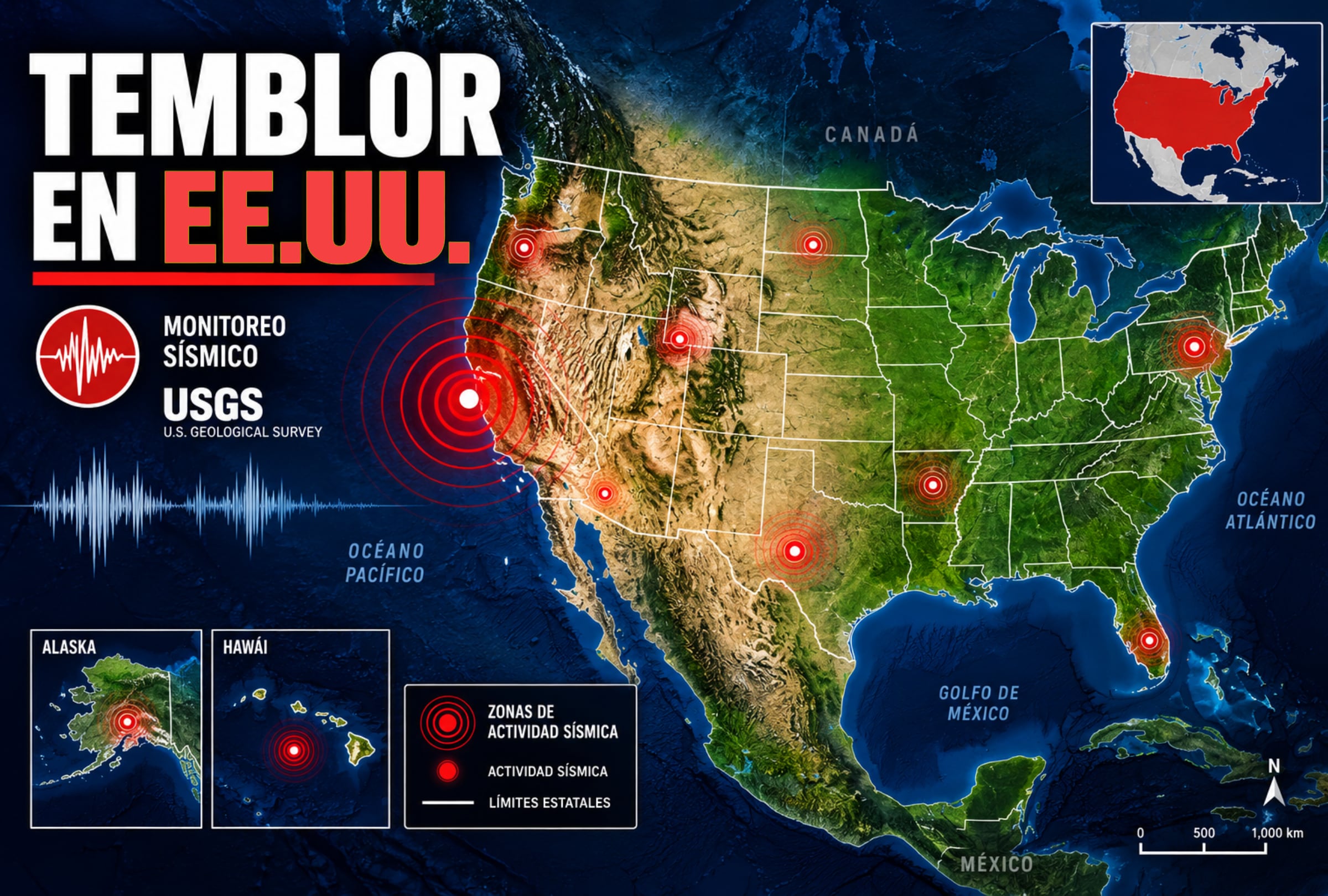 LOS ÁNGELES, CALIFORNIA (EE.UU.), 07/09/2026.- Te comparto los datos exactos sobre dónde y a qué hora fue el último temblor en Estados Unidos registrado hoy, lunes 7 de septiembre de 2026, en California, Nueva York, Texas, Hawái y otros estados de EE.UU., según el reporte del Servicio Geológico de Estados Unidos (USGS). FOTO DE DA-KUK PARA ISTOCK Y GETTY IMAGES