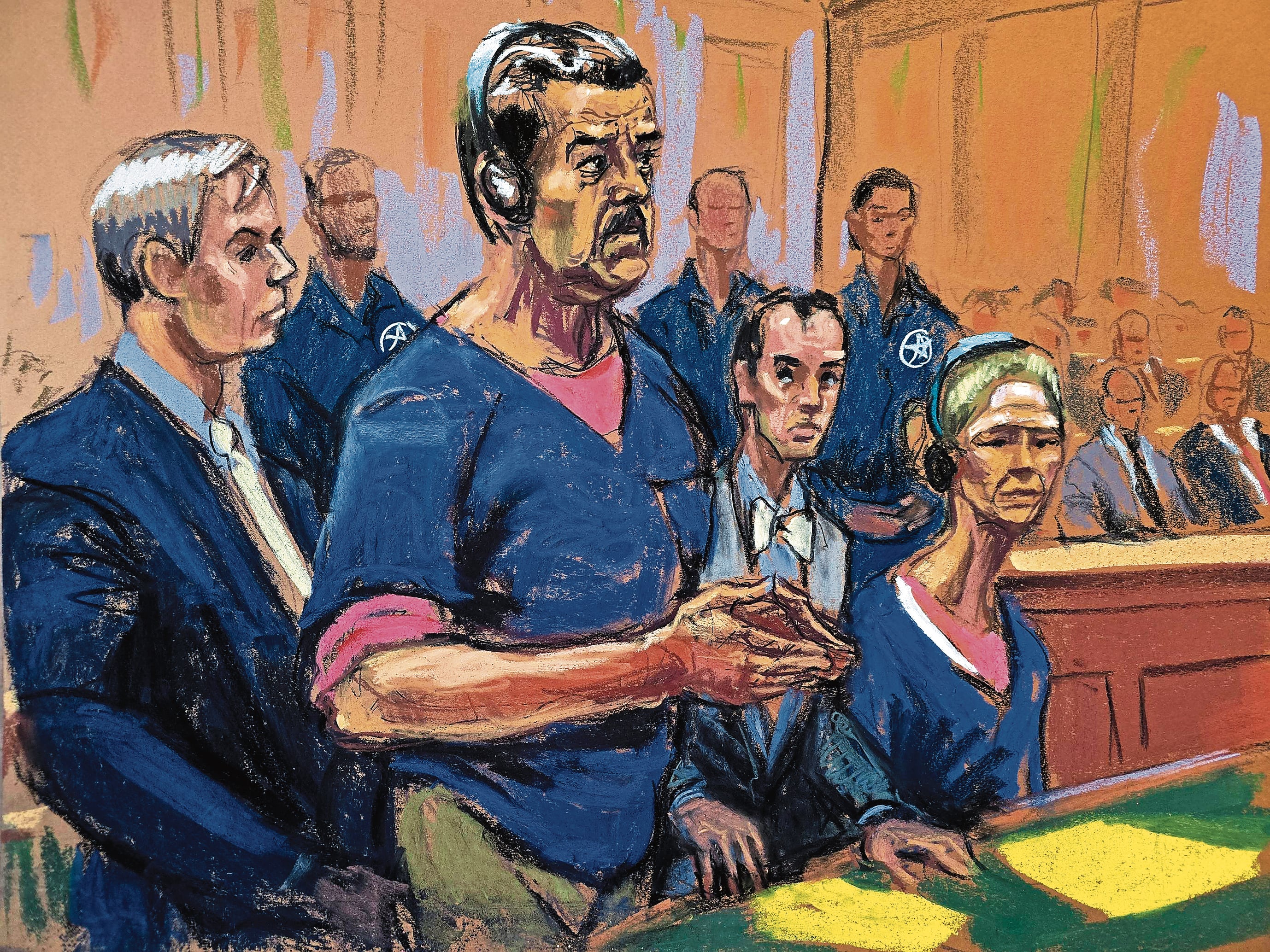 Durante su primera comparecencia ante la justicia de EE.UU., Nicolás Maduro vistió ropa de presidiario, al igual que su esposa Cilia Flores.