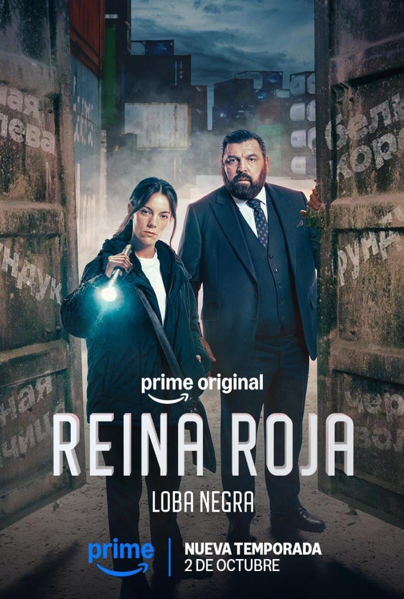El póster de "Reina Roja 2: Loba negra", producción de suspenso que adapta la obra de Juan Gómez-Jurado (Foto: Prime Video)
