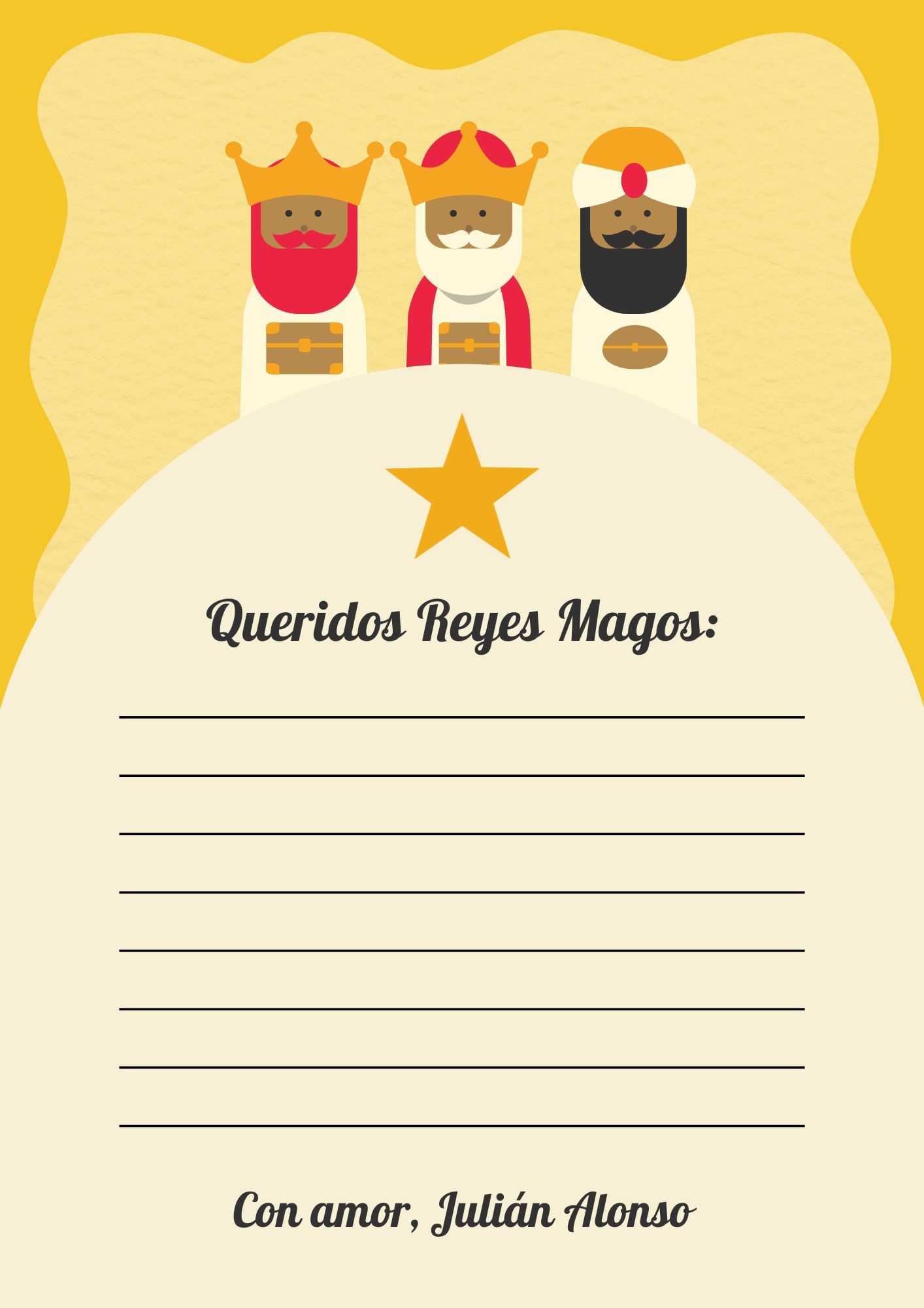 MADRID (ESPAÑA), 06/01/2026.- Los Reyes me dijeron que tu alegría es el mejor regalo que podemos recibir. FOTO DE CANVA.COM