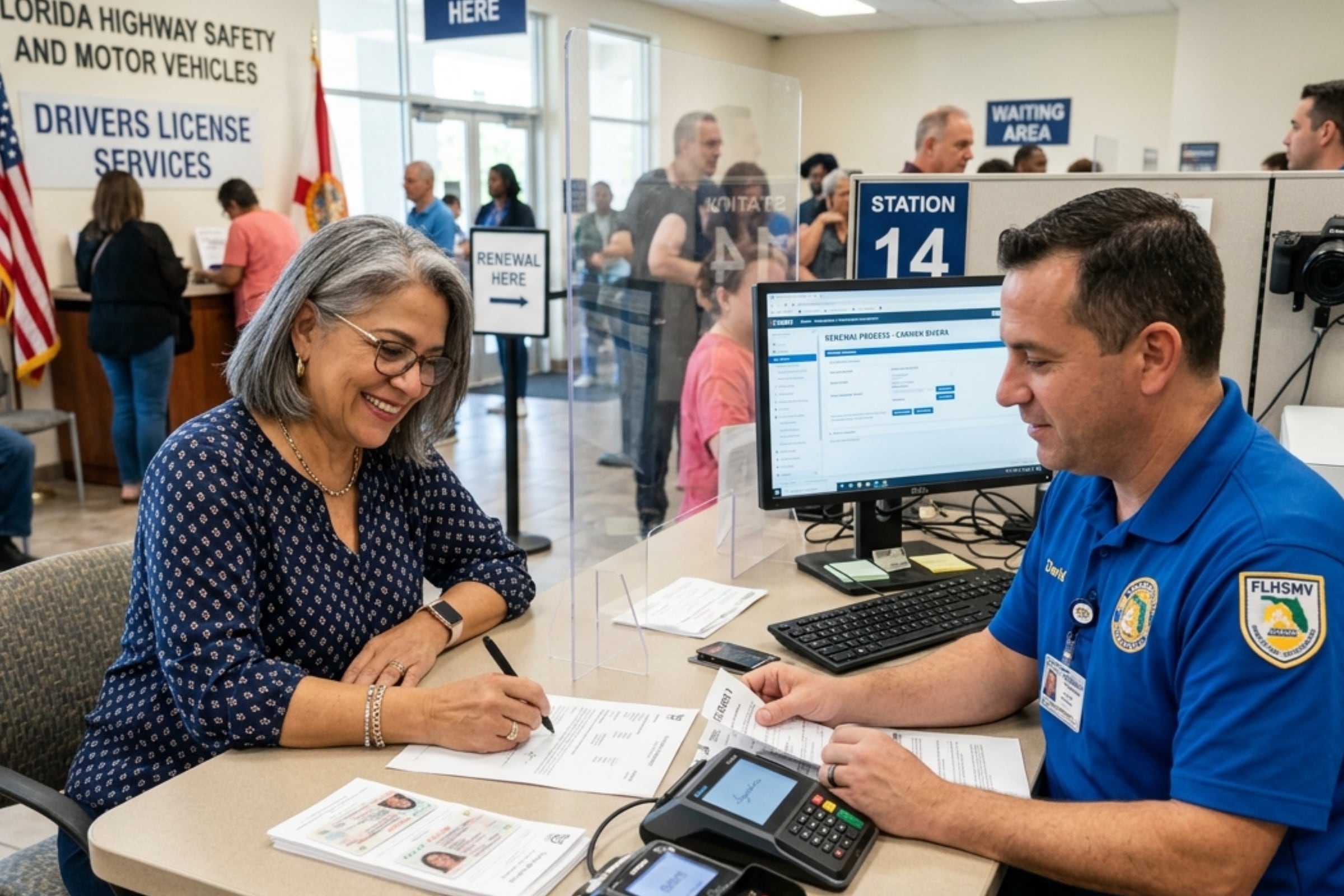 Según la ley de Florida, las personas de todas las edades pueden renovar su licencia de conducir; sin embargo, los adultos mayores necesitan pasar una serie de pruebas médicas. (Crédito: Imagen creada por El Comercio MAG usando Gemini)
