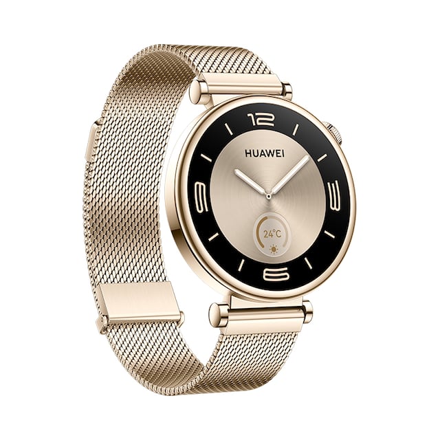 El Huawei Watch GT 4 dorado de 41 mm ha sido elaborado para armonizar con el estilo personal del usuario. Cuenta con funciones mejoradas de gestión del fitness y la salud. Realiza predicciones precisas sobre el inicio del periodo menstrual. (Foto: Huawei)