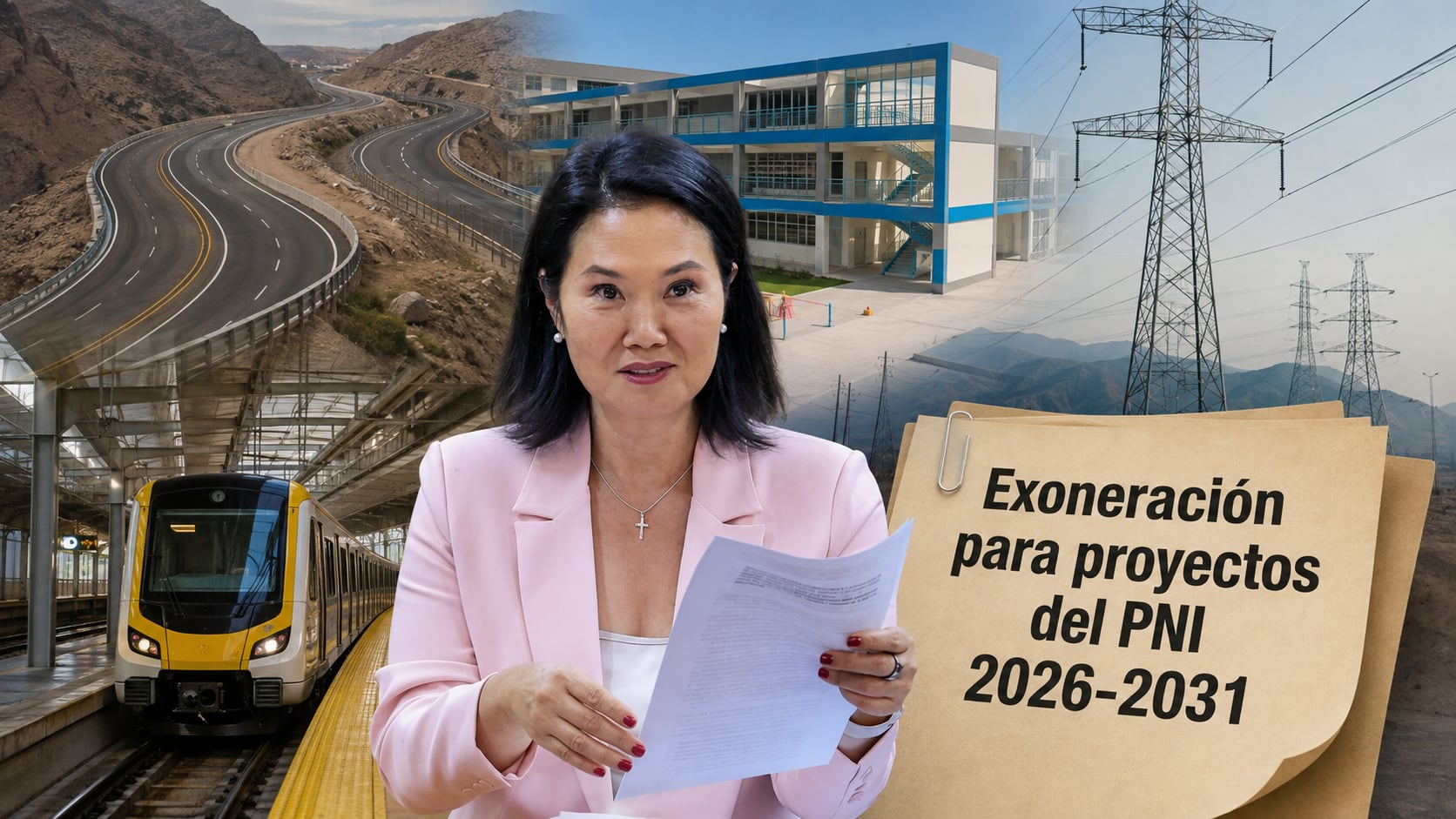 Si bien la exoneración para proyectos del PNI de obtener permisos es llamativa, la delegación de facultades apunta también a otros problemas en esta clase de proyectos. Fotocomposición: ChatGPT, Alessandro Azurín, Diario Gestión.
