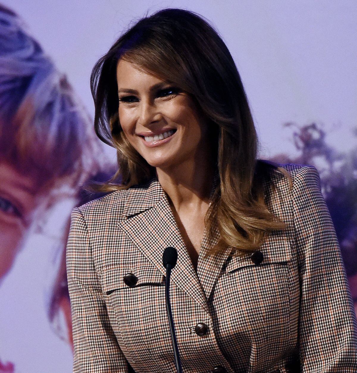 La vez que Melania Trump como entonces primera dama dirigió la Conferencia Legislativa de la Asociación Nacional de Padres y Maestros (PTA) de 2020 (Foto: Olivier Douliery / AFP)