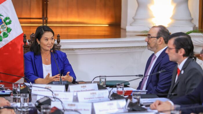 Mandataria indicó que están planificando, de cara a los próximos años, ampliar la línea de crédito con CAF. Foto: Gob.pe