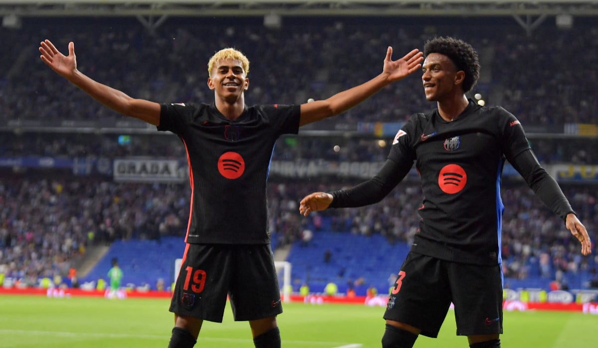 Yamal abrió el camino del triunfo con su tanto a los 53'. Foto: MANAURE QUINTERO / AFP