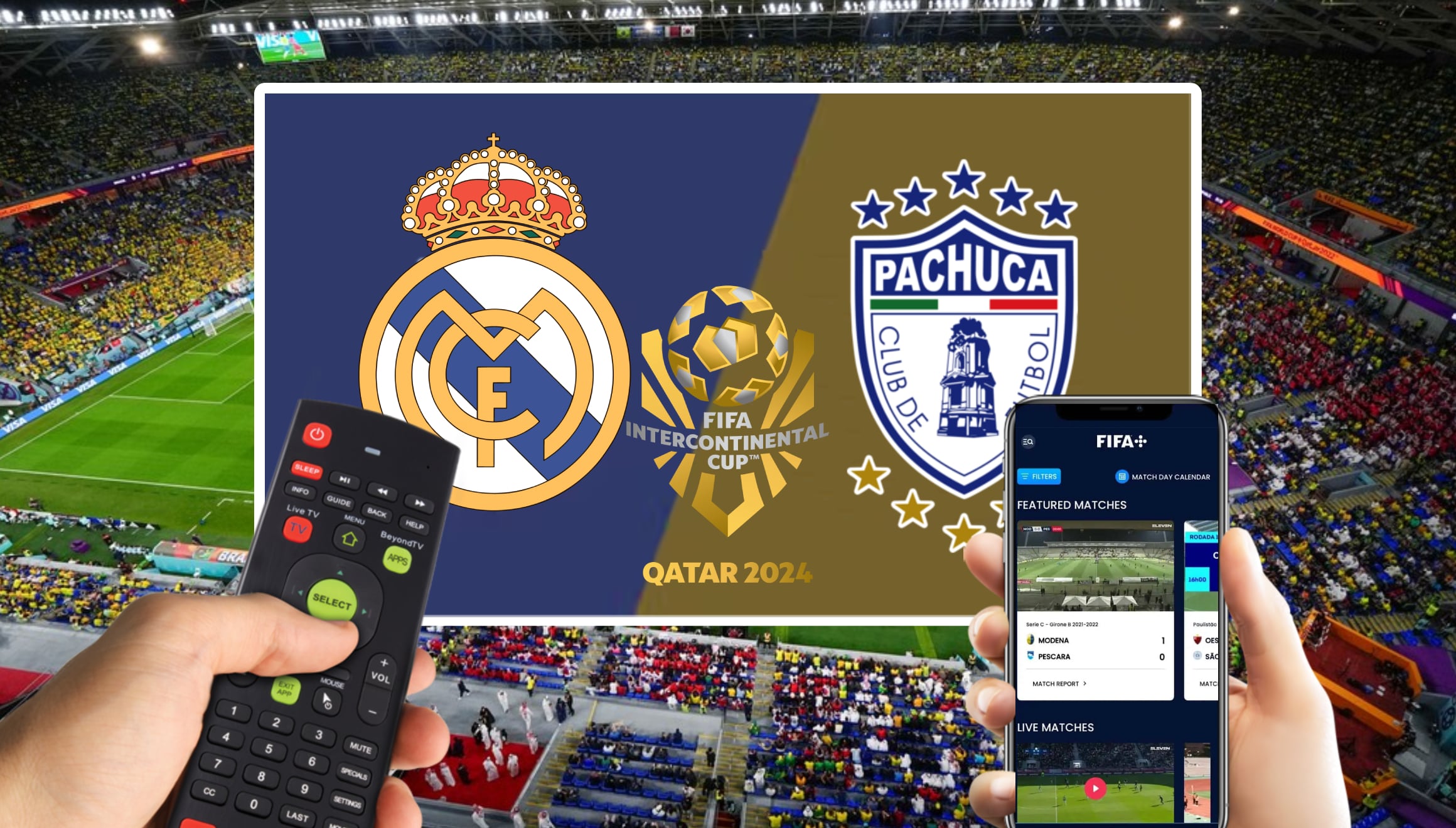 Lista de horarios y canales de televisión de diferentes países del mundo para mirar el partido Real Madrid vs. Pachuca en vivo, en directo, online hoy por la final de la Copa Intercontinental 2024 (Foto: EFE)