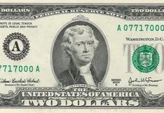 Cuáles son los únicos billetes de 2 dólares que pueden valer ciento o miles de dólares más