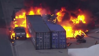 Helicóptero de televisión se estrella en vivo en Los Ángeles