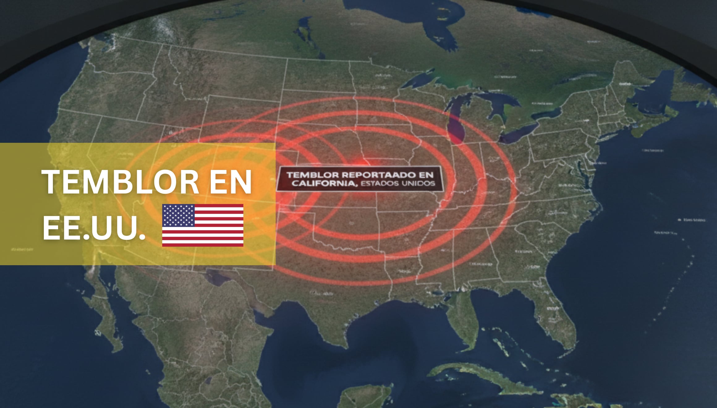Monitoreo sísmico del USGS para el territorio de EE.UU. en vivo hoy, 19 y 20 de junio de 2026. Revise el informe de fallas en California y Nueva York con la hora exacta, magnitud y epicentro. | Imagen creada por Gestión Mix utilizando la IA de Gemini / Composición GEC
