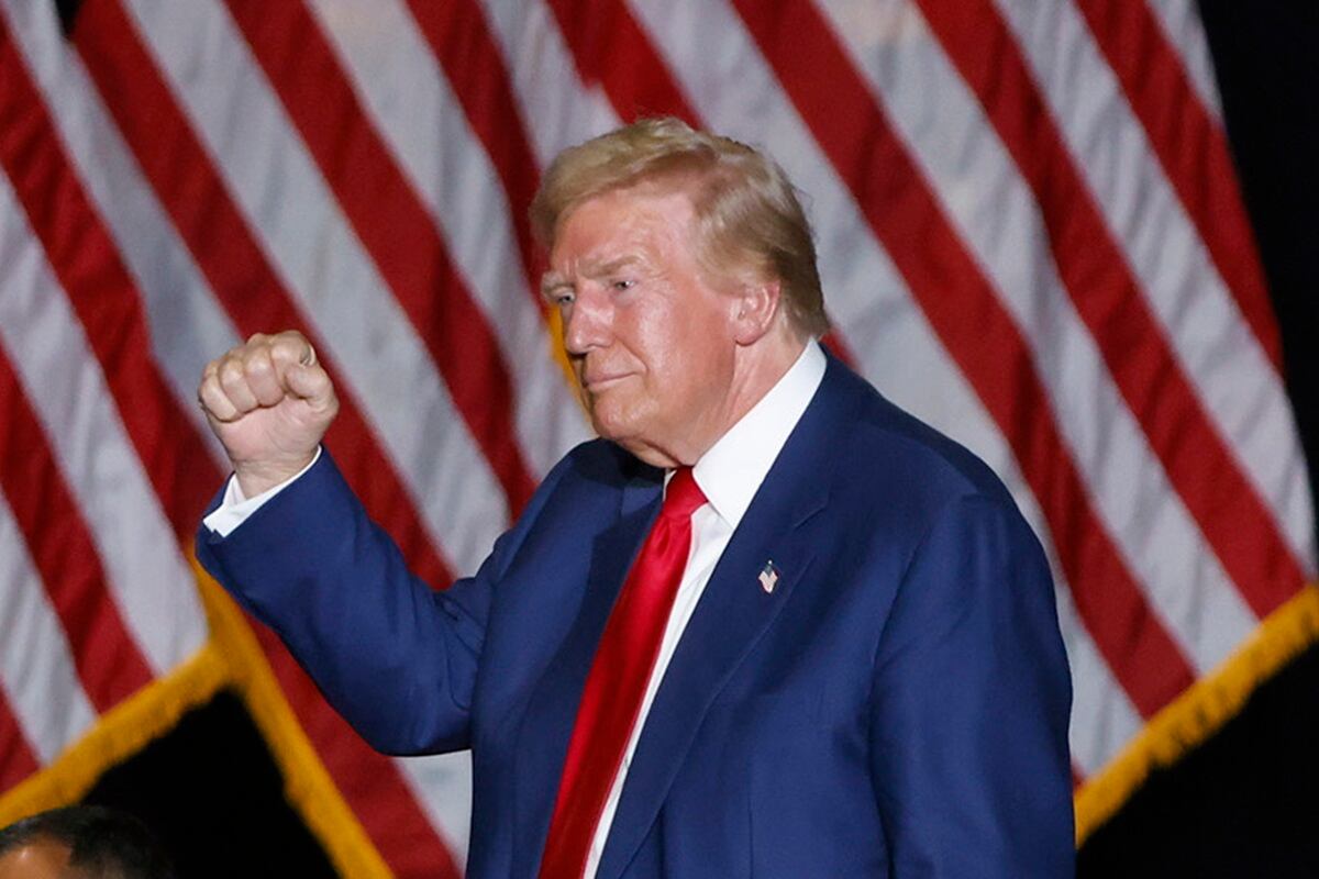 El expresidente de Estados Unidos, Donald Trump, tras un mitin de campaña. (Foto de EFE/EPA/BIZUAYEHU TESFAYE)