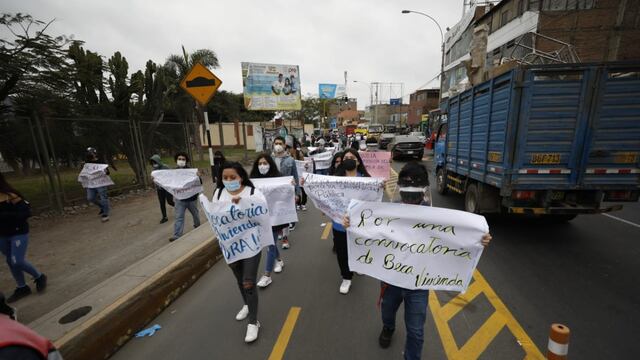 Postulantes de UNMSM protestan por falta de acceso al examen de admisión virtual 