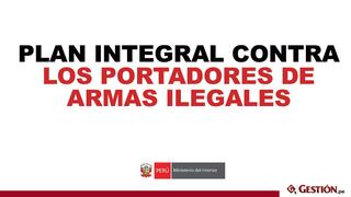 Siete estrategias del gobierno para erradicar a los portadores de armas ilegales en el Perú