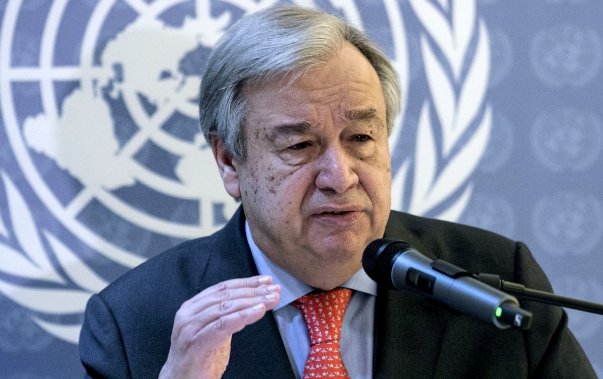 El portugués António Guterres, secretario de la ONU. (Foto: AFP).