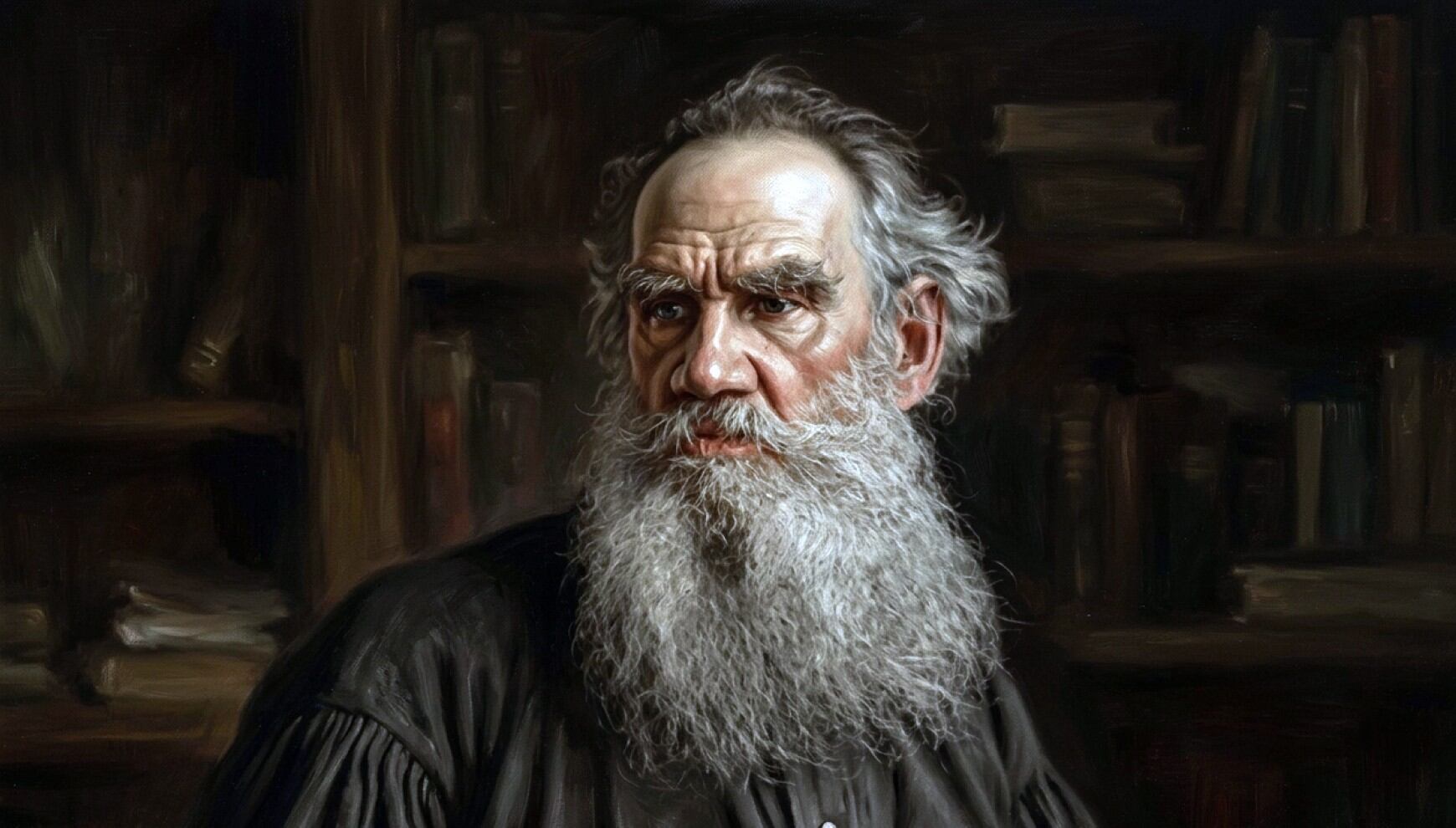 El escritor ruso León Tolstói es considerado uno de los más grandes novelistas de la historia, autor de obras maestras como Guerra y paz (1865–1869) y Anna Karenina (1875–1877). | Crédito: The Bettmann Archive