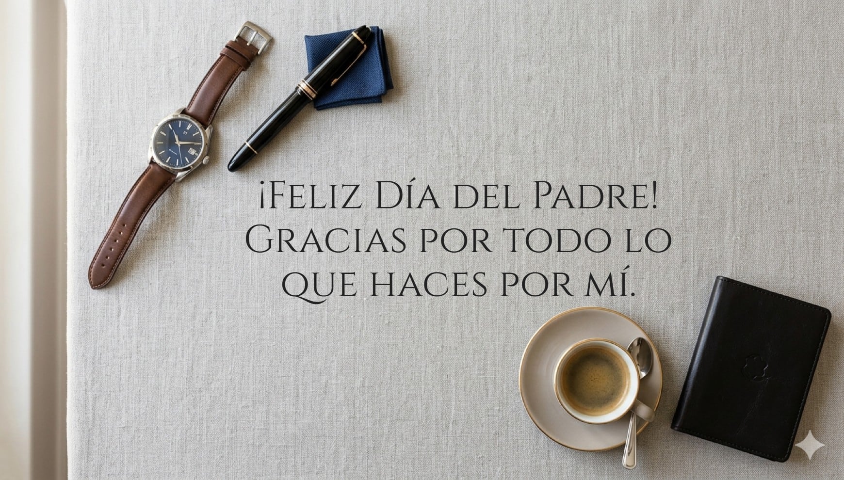 Comparte frases para el Día del Padre 2026 por WhatsApp y sorprende a tu padre este 21 de junio. | Crédito: Imagen creada por Gestión MIX usando Gemini
