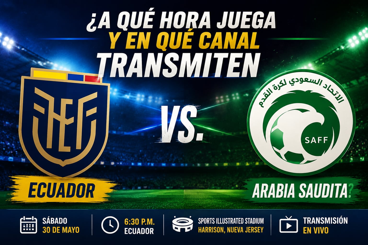 Ecuador se enfrentará a Arabia Saudita este 30 de mayo en un amistoso por la fecha FIFA (Imagen hecha por Gestión con apoyo de la IA Gemini)