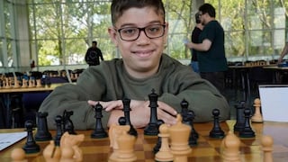 Faustino Oro, niño prodigio del ajedrez, protagonista en un torneo con 600 jugadores