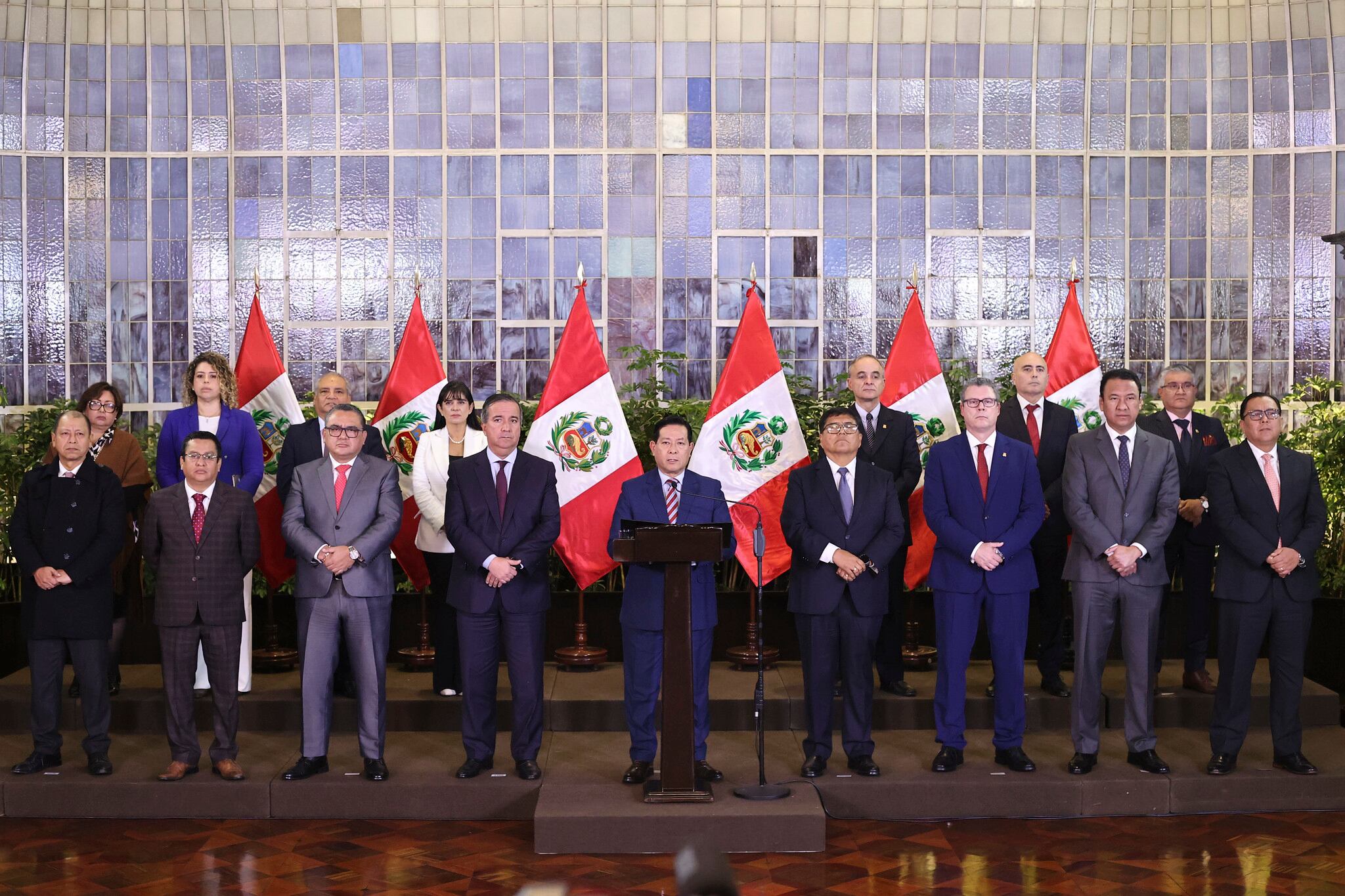 Pronunciamiento del Consejo de Ministros. Foto: PCM