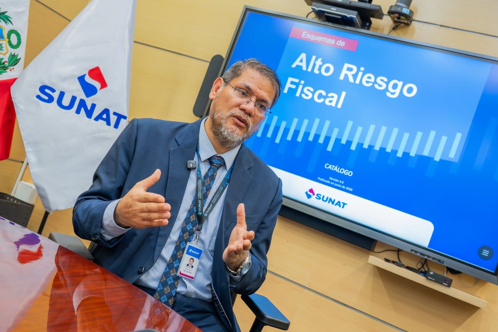 Carlos Rojas, intendente nacional de Estrategias y Riesgos de la Sunat | Foto: Sunat