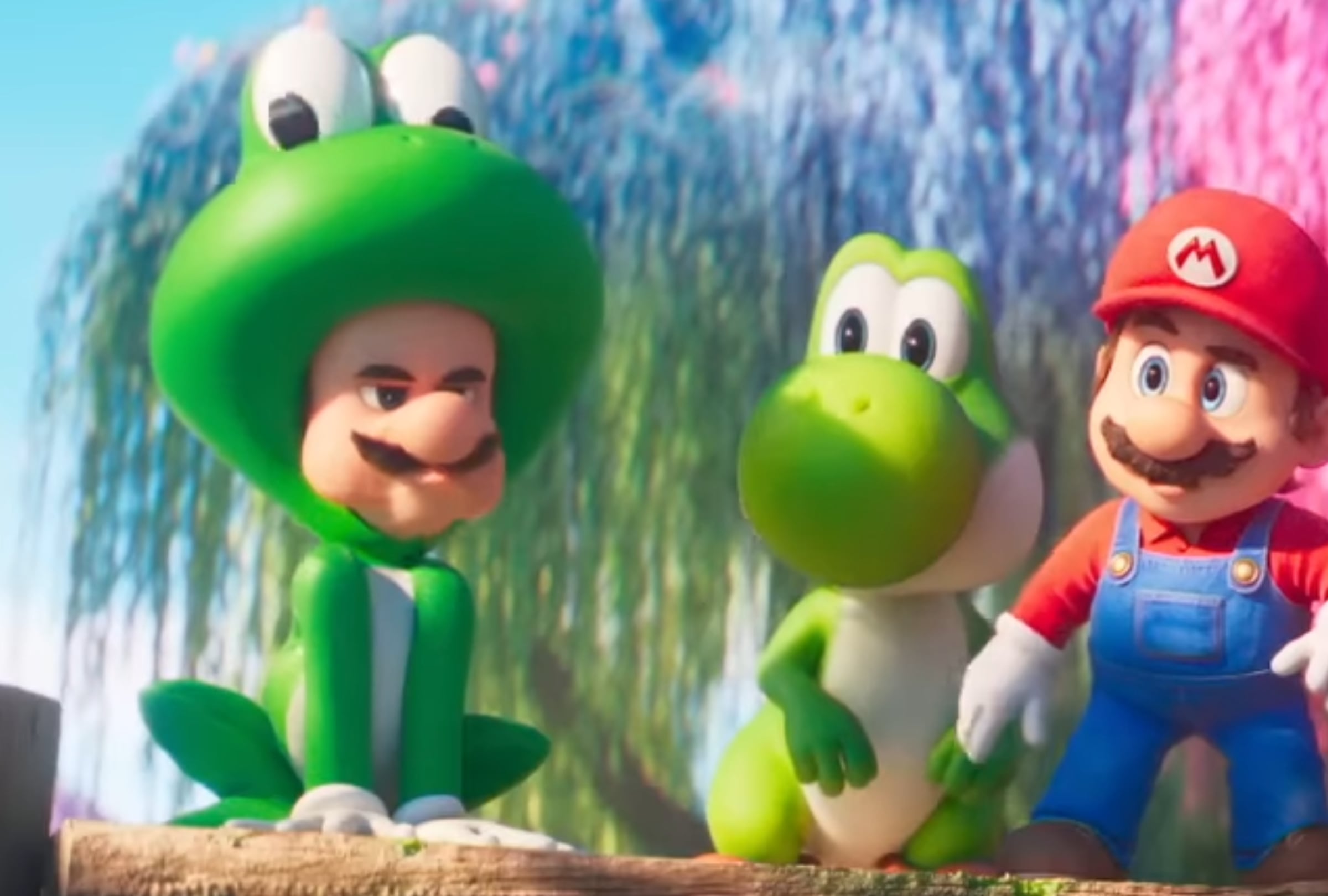 Luigi utiliza el traje de rana en una escena de "Super Mario Galaxy: La película" (Foto: Illumination Entertainment / Universal Pictures)