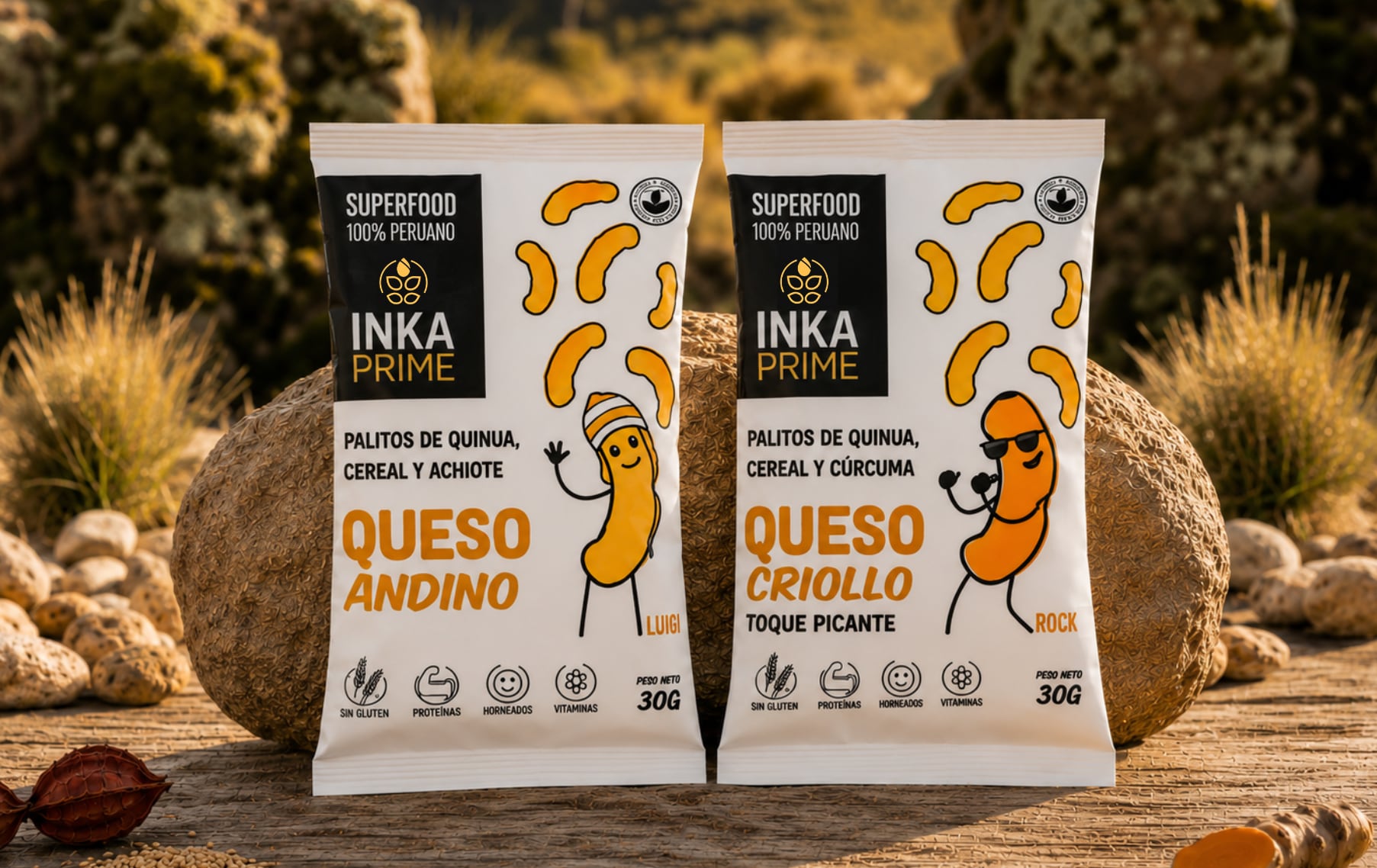 El portafolio de la empresa se compone de cinco productos elaborados a base de superfoods. Entre los más vendidos están el de cacao, en la línea dulce, y el queso andino, en la salada.