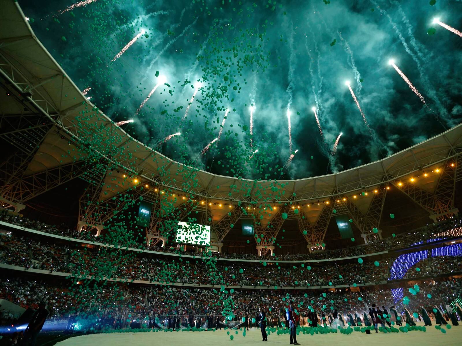 El estadio King Abdullah Sports City cuenta con una capacidad máxima para albergar a 62.242 espectadores y será escenario del partido entre Urawa Red y Manchester City por el Mundial de Clubes de la FIFA 2024. (Foto: AFP)