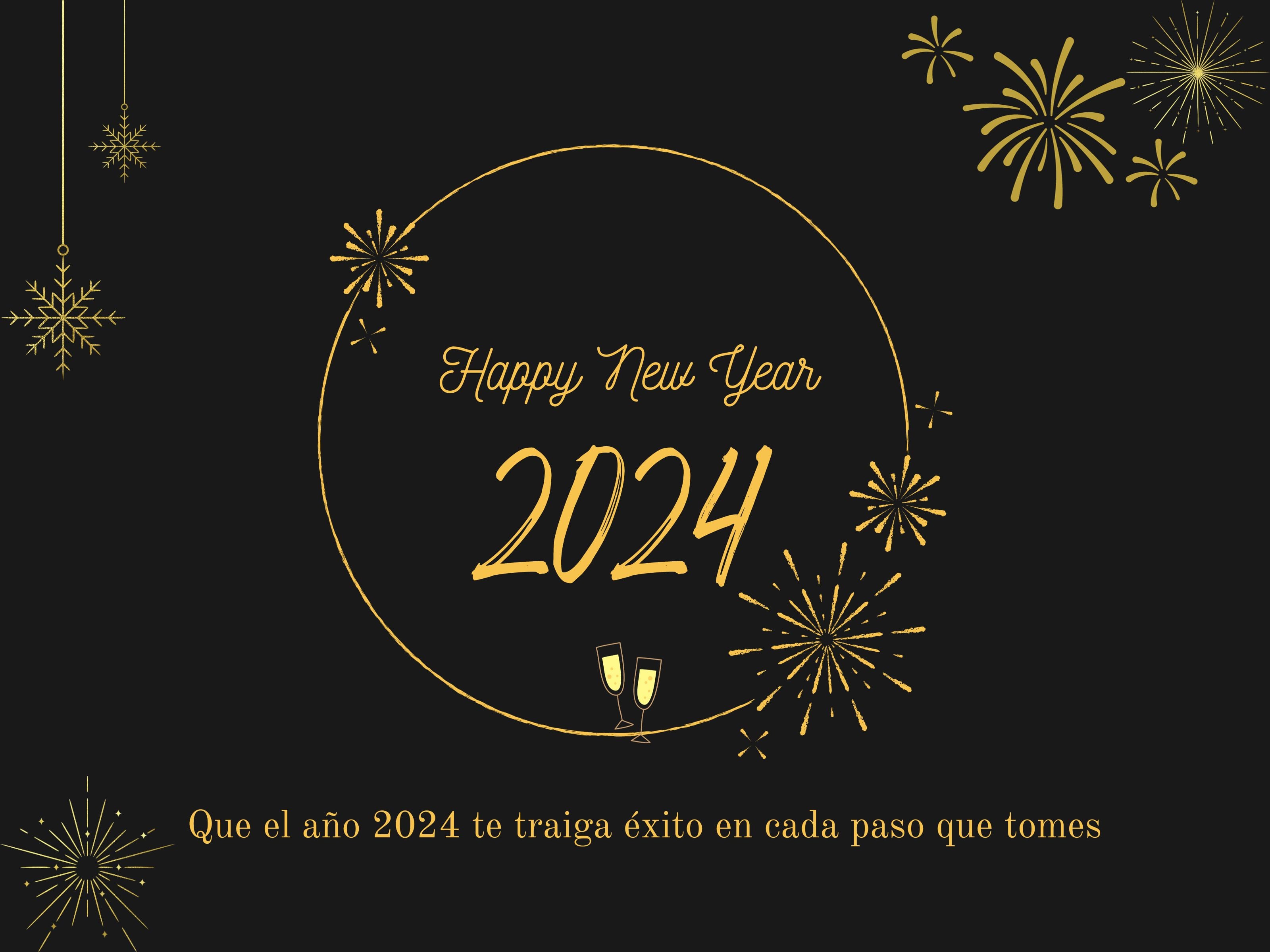 "Que el año 2024 te traiga éxito en cada paso que tomes", otra frase que puedes usar para saludar a tus colegas por el Año Nuevo. (Foto: Gestión)