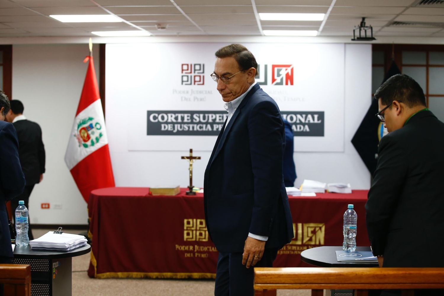 El exmandatario, quien ya fue inhabilitado por el caso ‘vacunagate’ y tiene una condena pendiente en primera instancia, niega los cargos y asegura que siempre ha colaborado con la justicia. Foto: GEC / Fernando Sangama