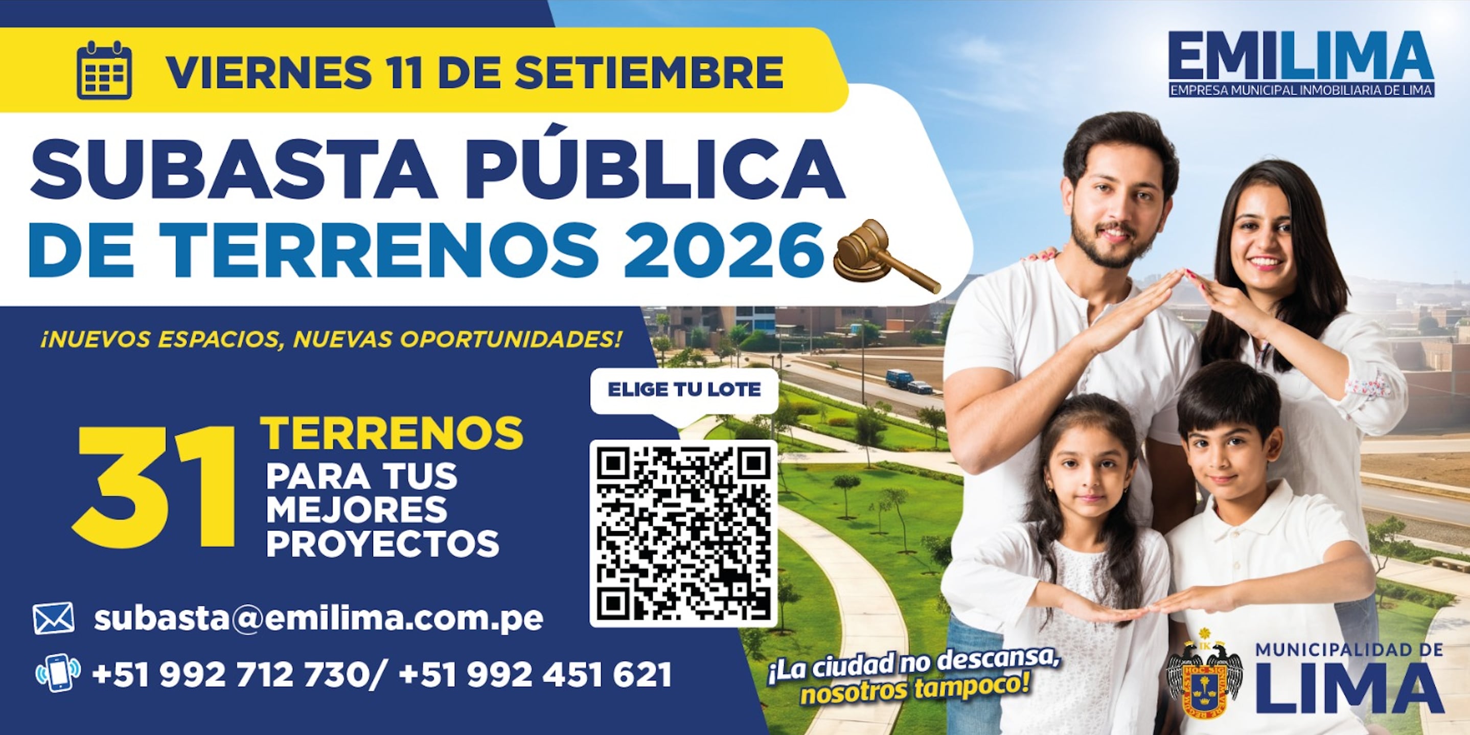 ¿Buscas un terreno? Lima pone en subasta 31 predios en estos distritos. Foto: MML.