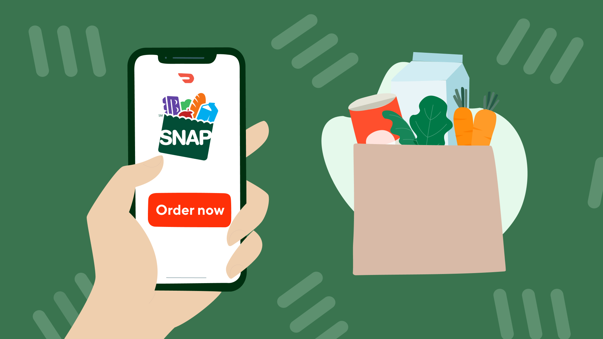 DoorDash permite realizar compras usando los beneficios SNAP (Foto: DoorDash)