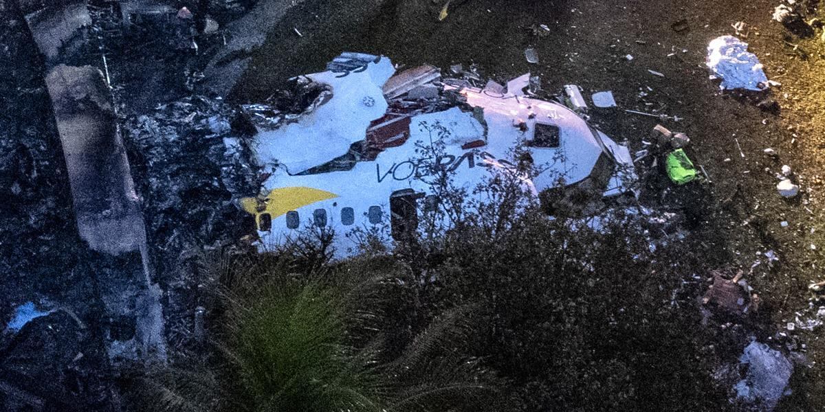 Un avión ATR 72-500 de Voepass se estrelló en Vinhedo, São Paulo. Foto: AFP