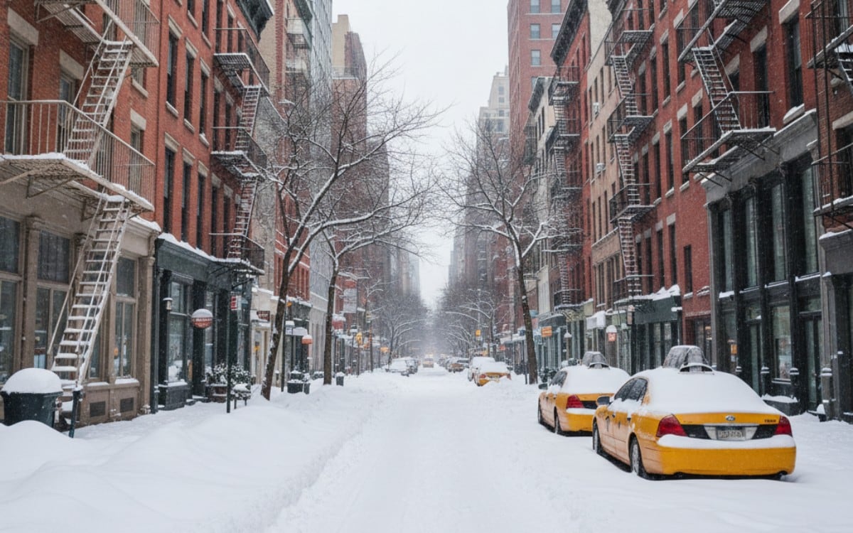 Nueva York atraviesa un período de frío extremo que podría convertirse en el más largo en 65 años. (Imagen referencial creada por El Comercio MAG usando la IA de "Perplexity")