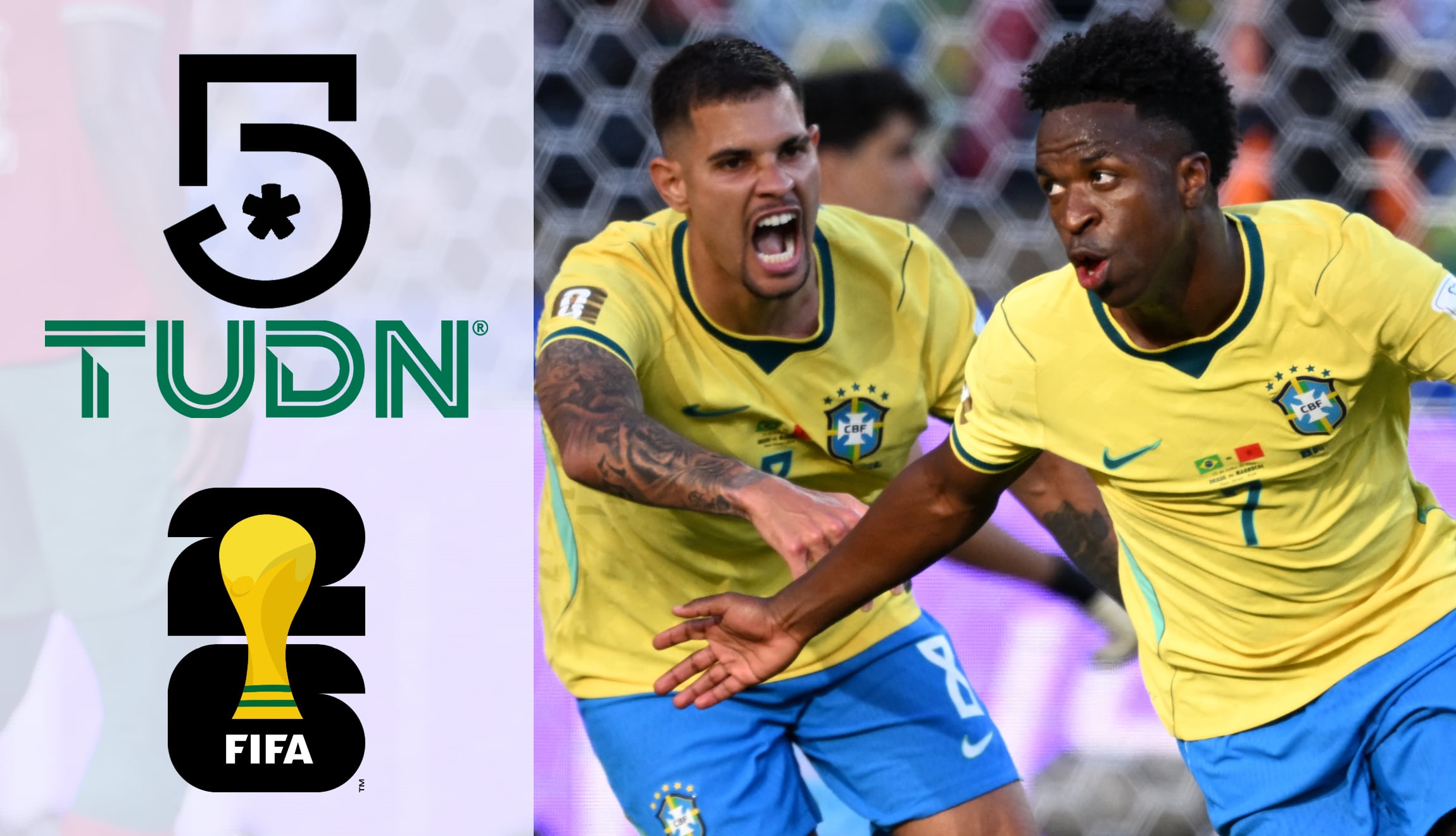 Transmisión de Canal 5 y TUDN EN VIVO para ver Brasil vs. Haití en señal abierta desde México, este viernes 19 de junio, por la Jornada 2 del Grupo C del Mundial de Fútbol 2026. (Foto: Imagen creada por Gestión Mix / AFP)
