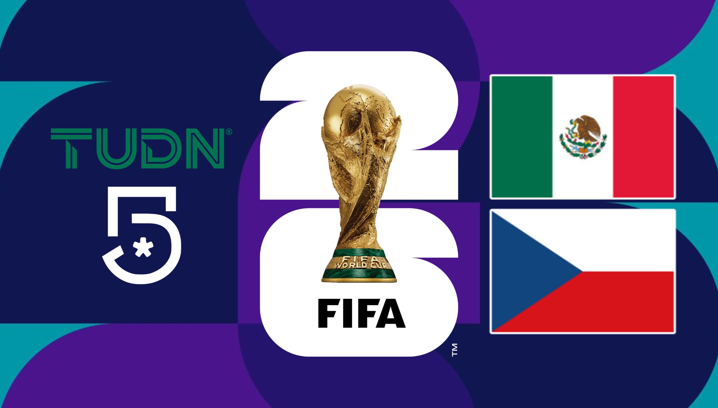 Sintonice TUDN y Canal 5 en vivo gratis para saber dónde ver el partido México vs. República Checa en directo. Encuentre el juego por televisión abierta y plataformas de fútbol online del Mundial 2026. | Crédito: fifa.com / Composición Gestión Mix
