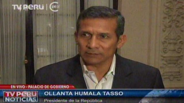 Ollanta Humala niega reglaje a Alan García