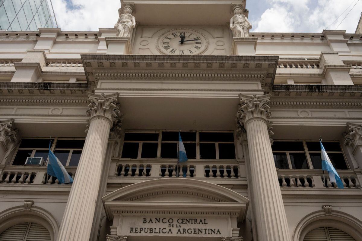 The Central Bank of Argentina in Buenos Aires, Argentina, on Wednesday, Jan. 10, 2024. Argentina's annual inflation rate is poised to surpass Venezuela in December, making it by far the highest in the region and one of the top in the world.
