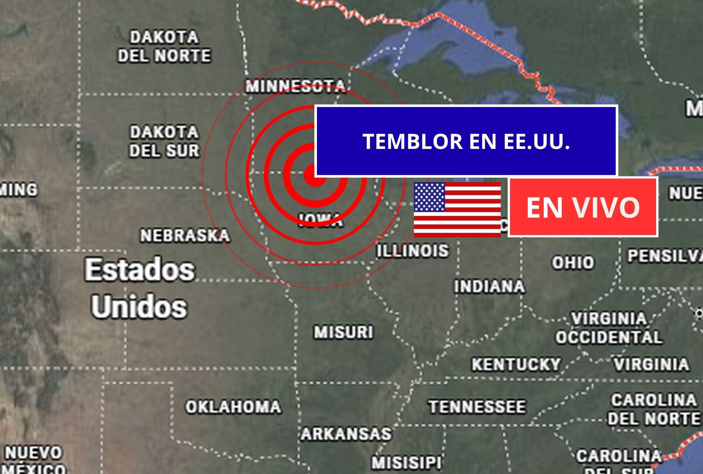 Sigue el reporte oficial del Servicio Geológico de Estados Unidos (USGS, por sus siglas en inglés) sobre los últimos temblores registrados en EE.UU. hoy, 17 de agosto de 2026. (Imagen creada con foto de Google Maps para Gestión Mix)