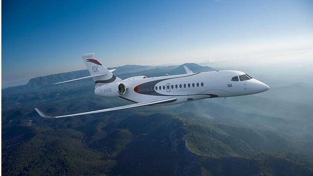 El nuevo jet privado Dassault Falcon 5X de US$ 45 millones